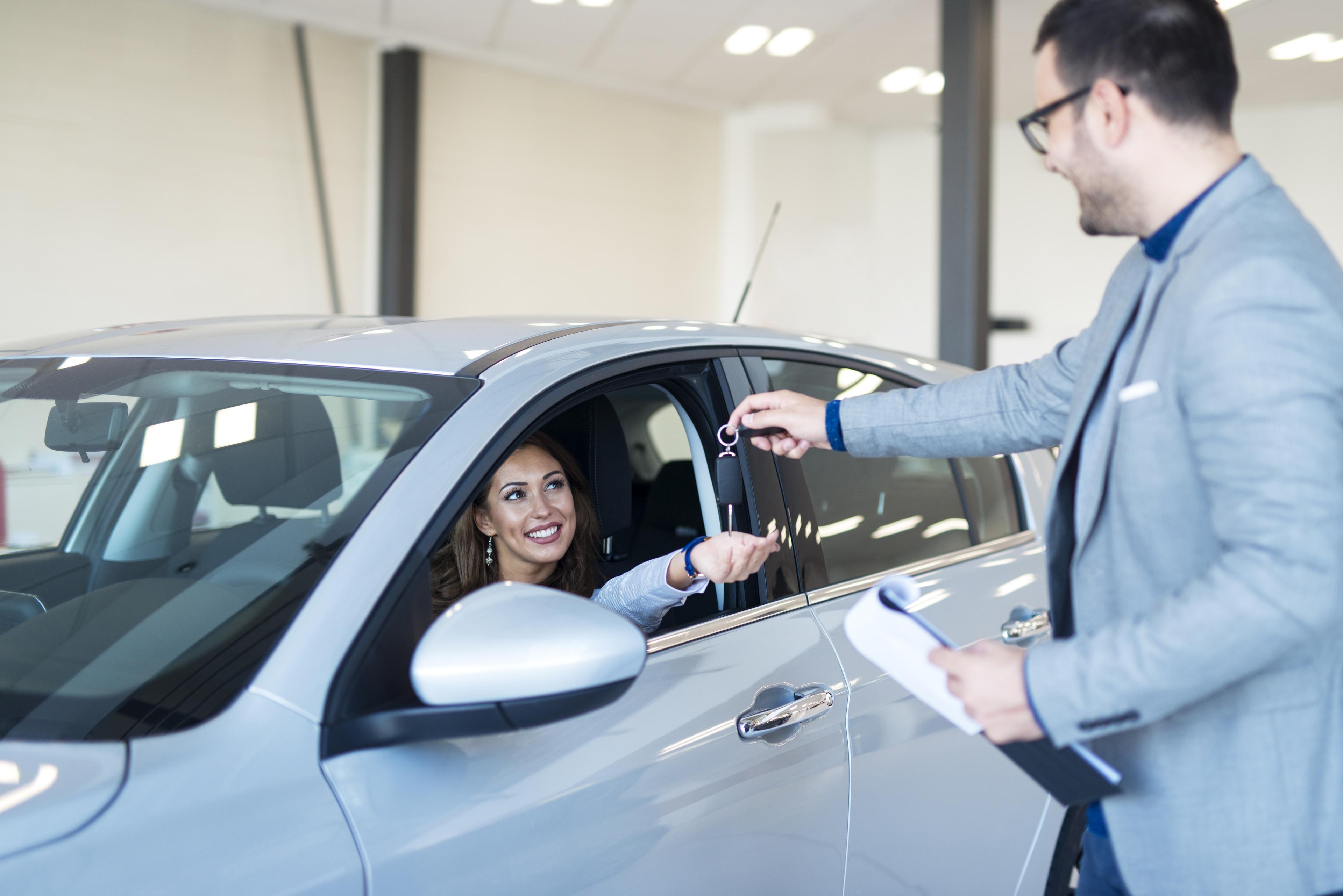Guest driving away satisfied